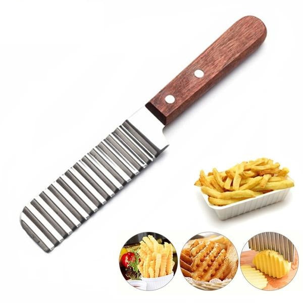 Cuchillo ondular de acero inoxidable